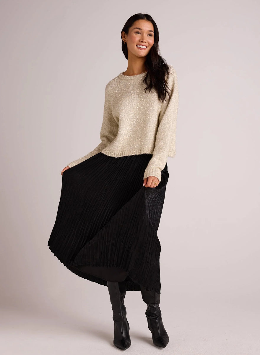 Variegated Pleated Midi Skirt – La Tre Clothing