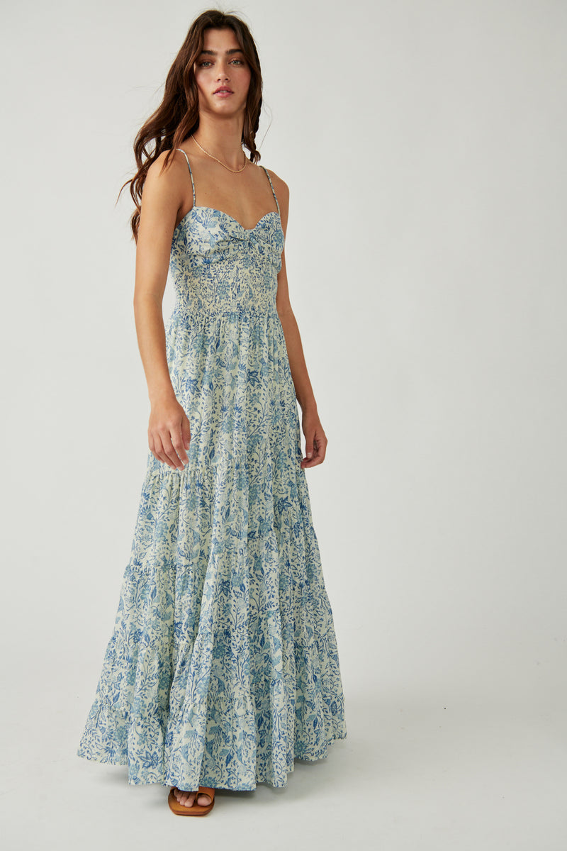 tile print maxi dress Damask Tile Print Maxi Shirt Dress