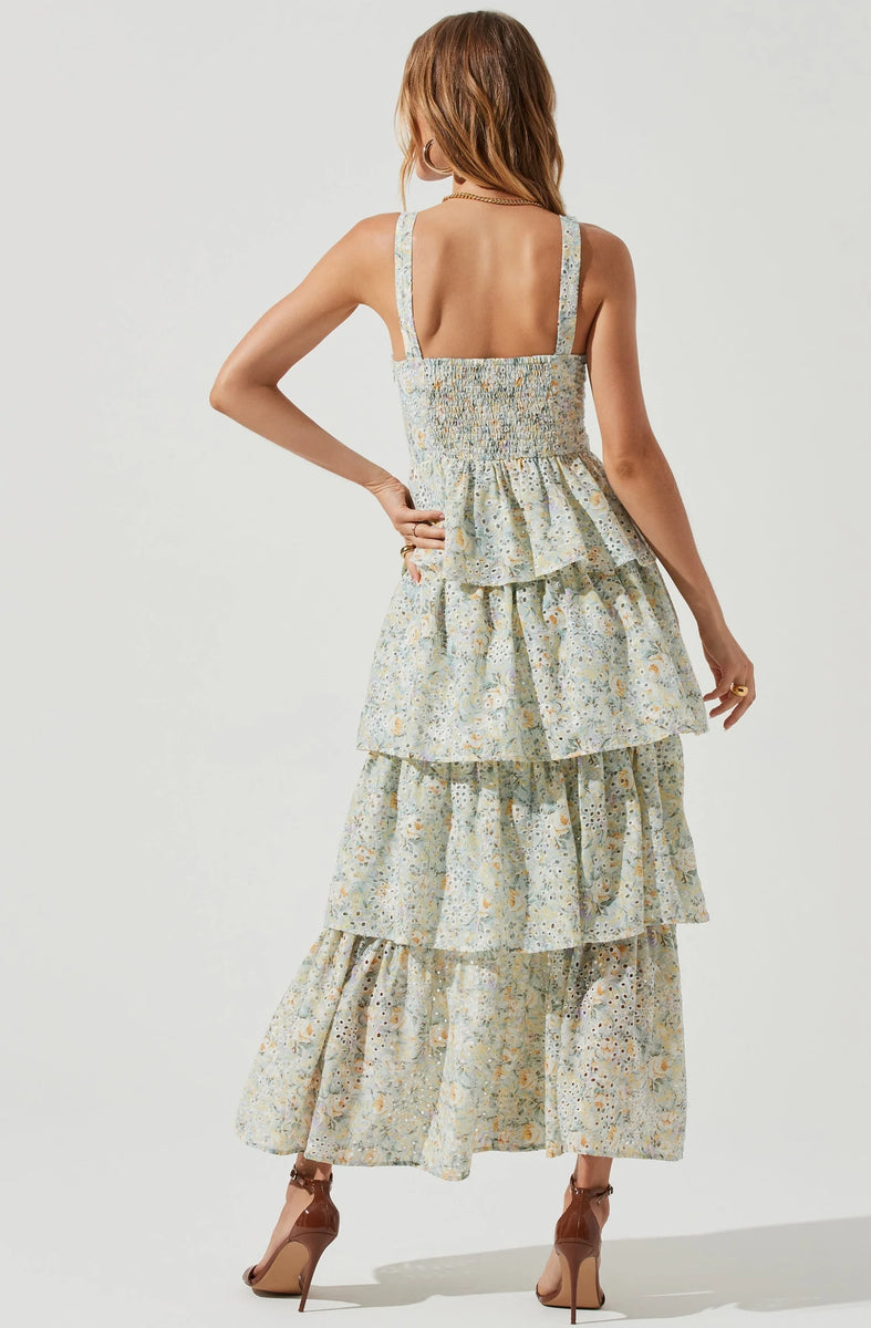 astr the label midsummer floral tiered maxi dress Midsummer Tiered Maxi – La Tre Clothing