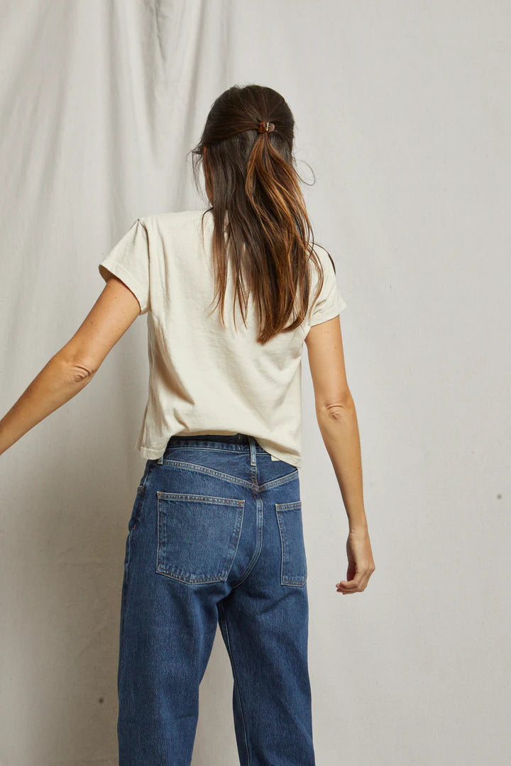 Alanis Recycled Cotton V-Neck Tee