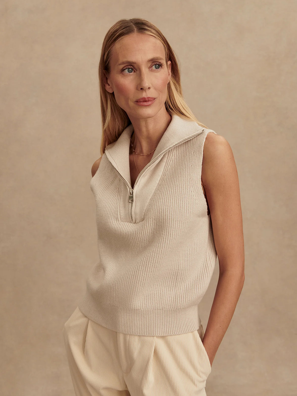 Amina Half Zip Knit