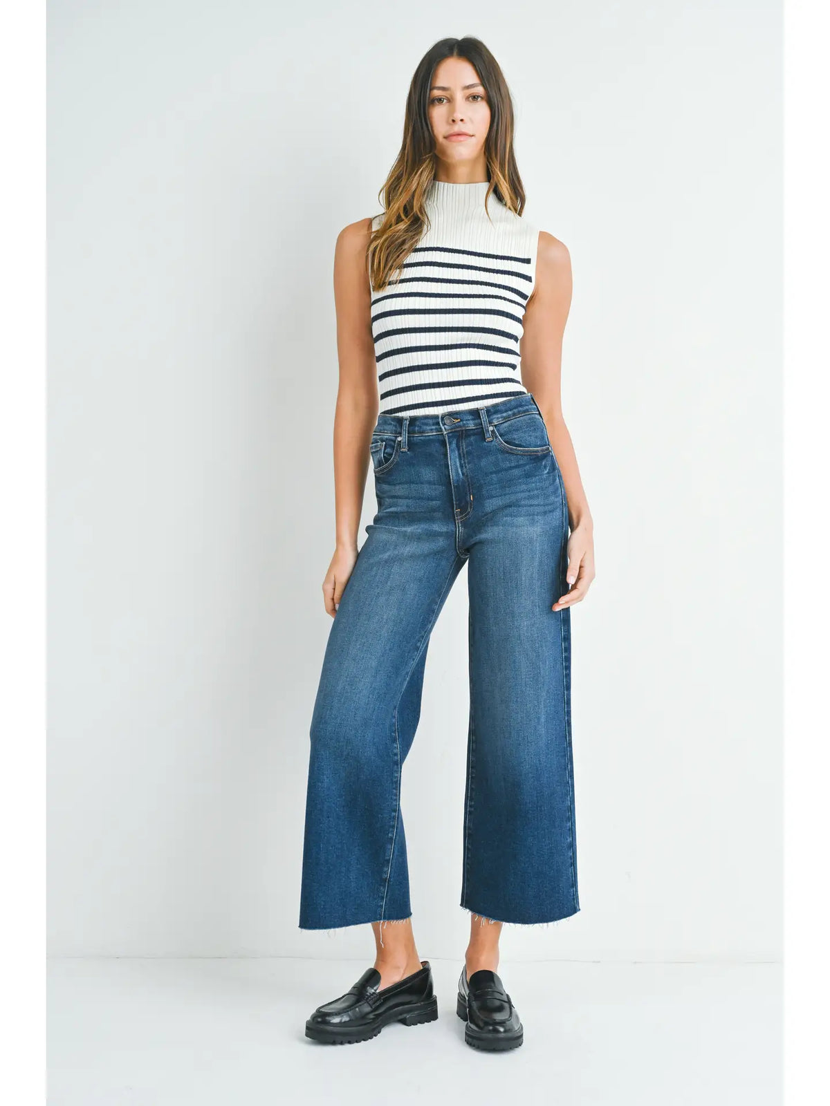 Scissor Cut Wide Leg