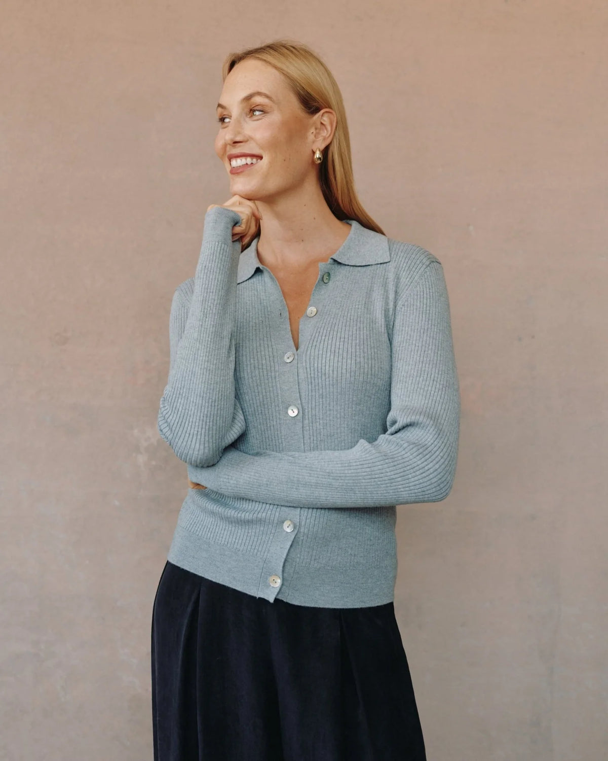 Collared Button Down Sweater