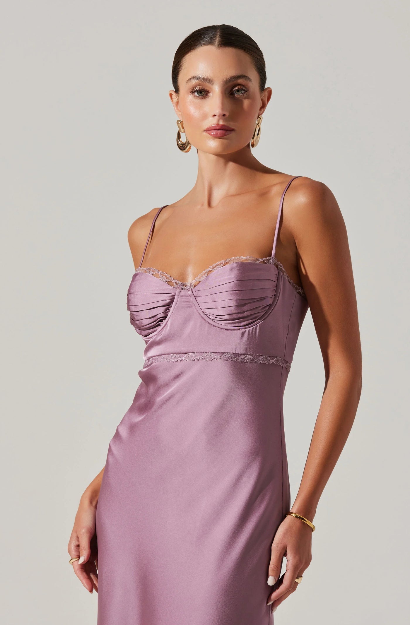 Florianne Satin Maxi Dress – La Tre Clothing