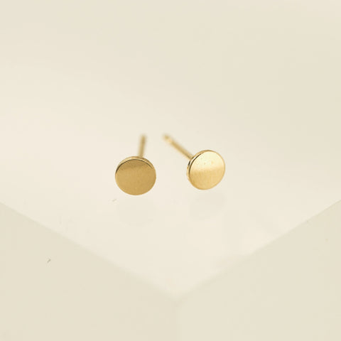 Gold-Filled Disc Earrings