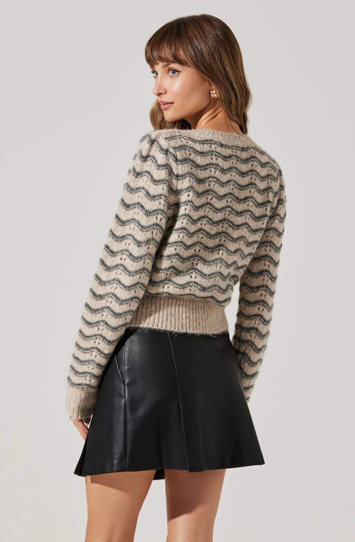 Jaylani Wavy Striped Sweater