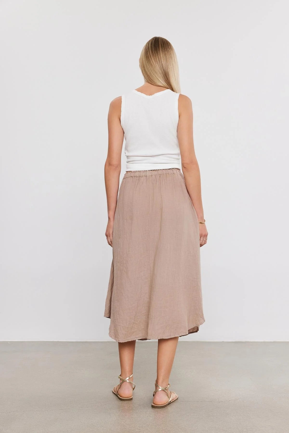 Nemy Linen Midi skirt