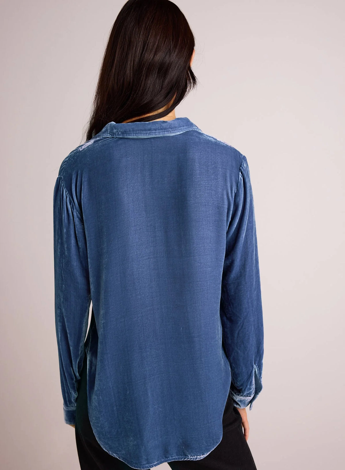 Long Sleeve Velvet Shirt