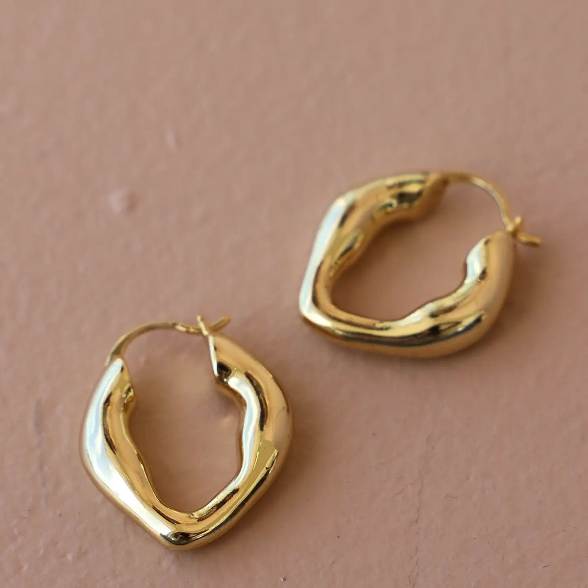 Organic Gold Hoops
