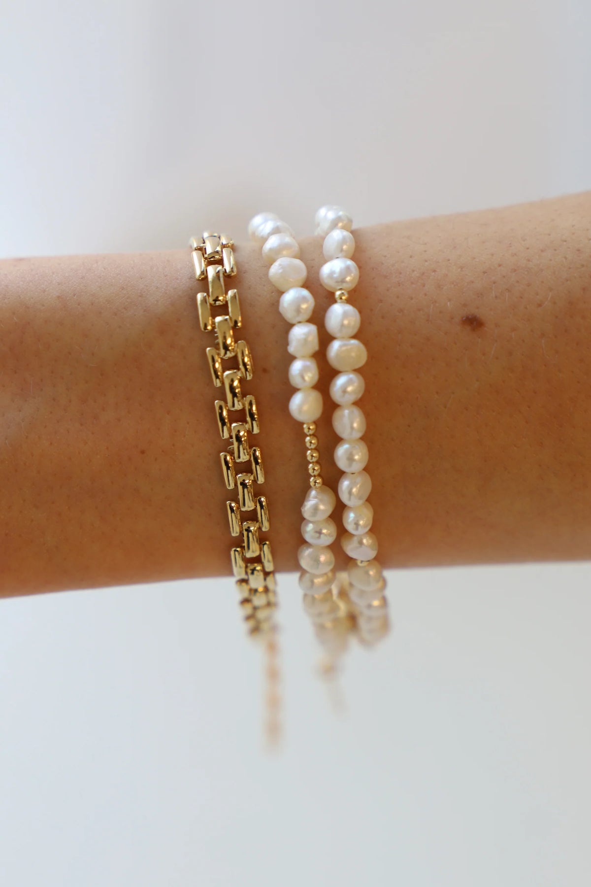 Pearl Double Wrap Bracelet