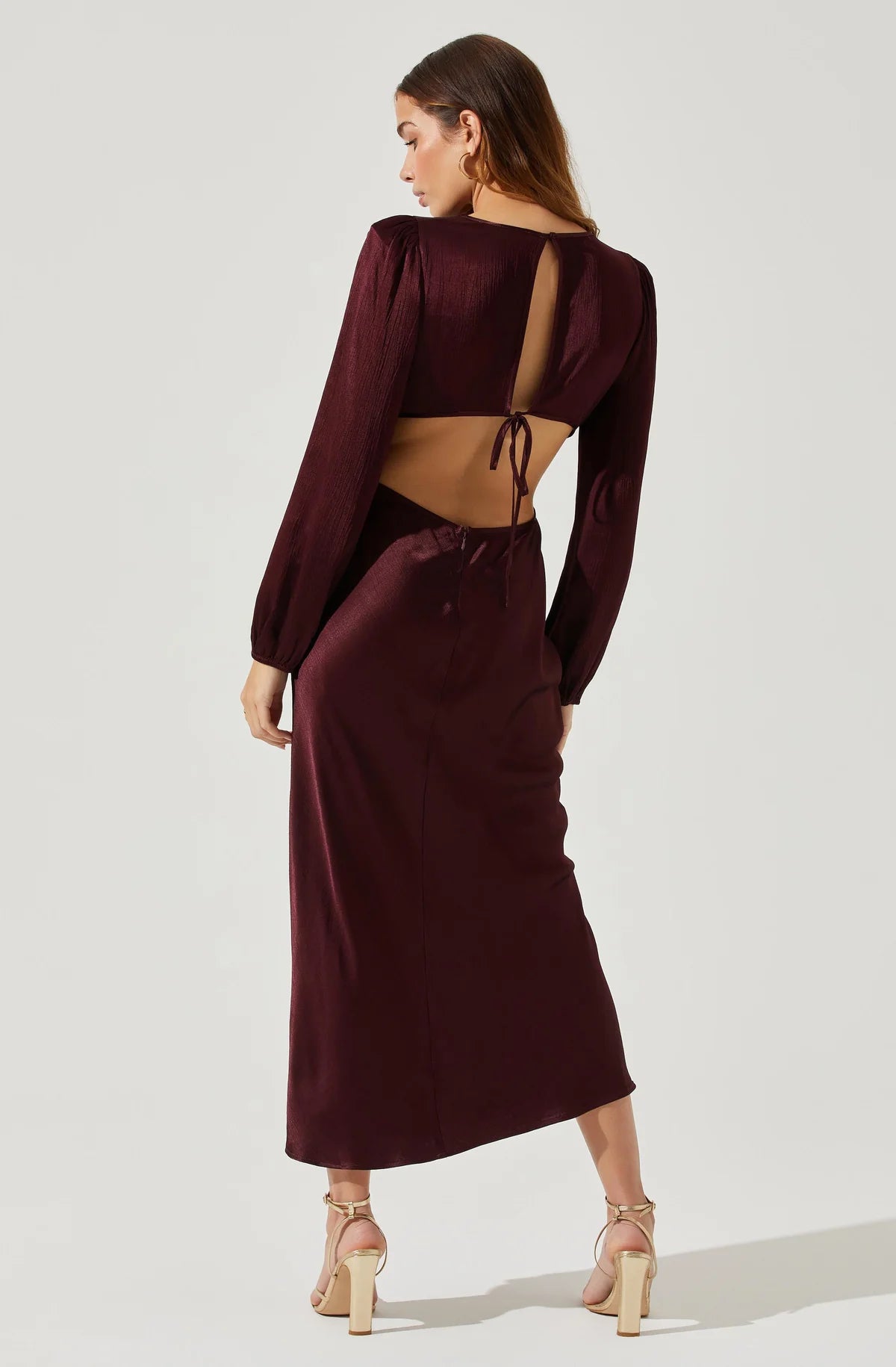 Samara Satin Midi Dress