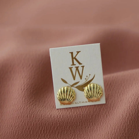 Scallop Shell Studs