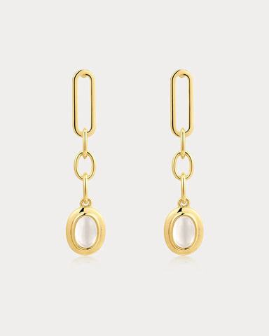 Sunset Stone Chain Studs