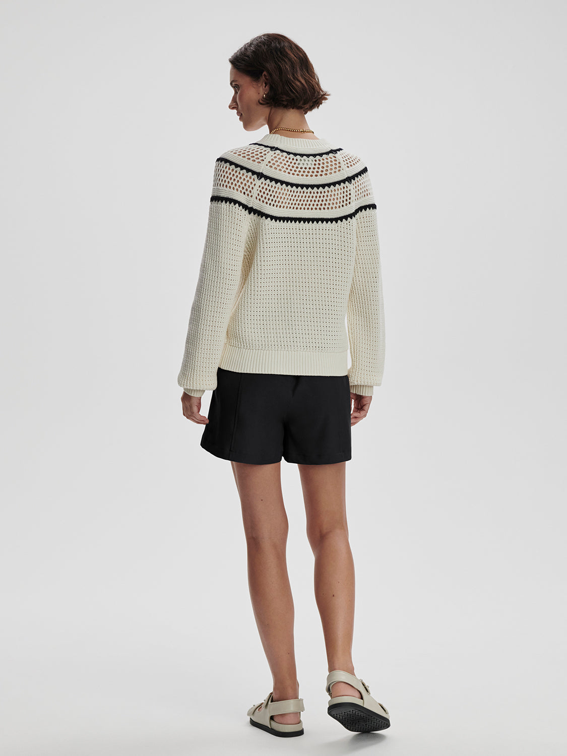 Padbury Pointelle Knit Sweater