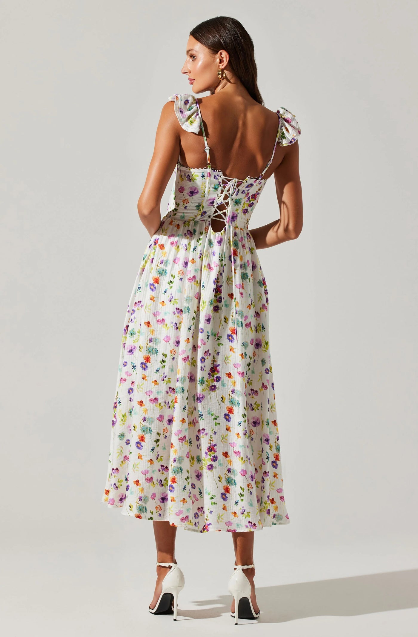 Wedelia Floral Bustier Midi Dress La Tre Clothing Wedelia Floral Bustier Midi Dress La Tre Clothing