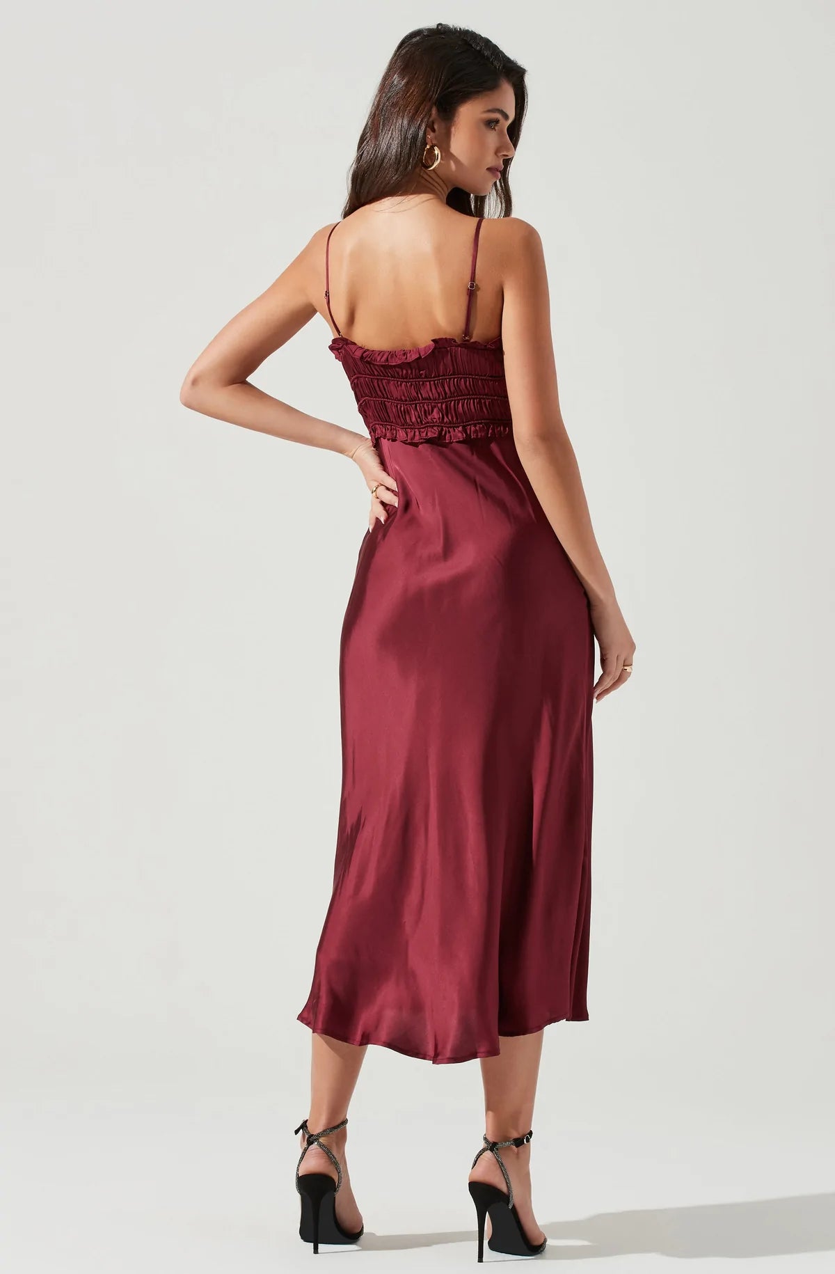 Zola Smocked Midi Dress La Tre Clothing Zola Smocked Midi Dress La Tre Clothing