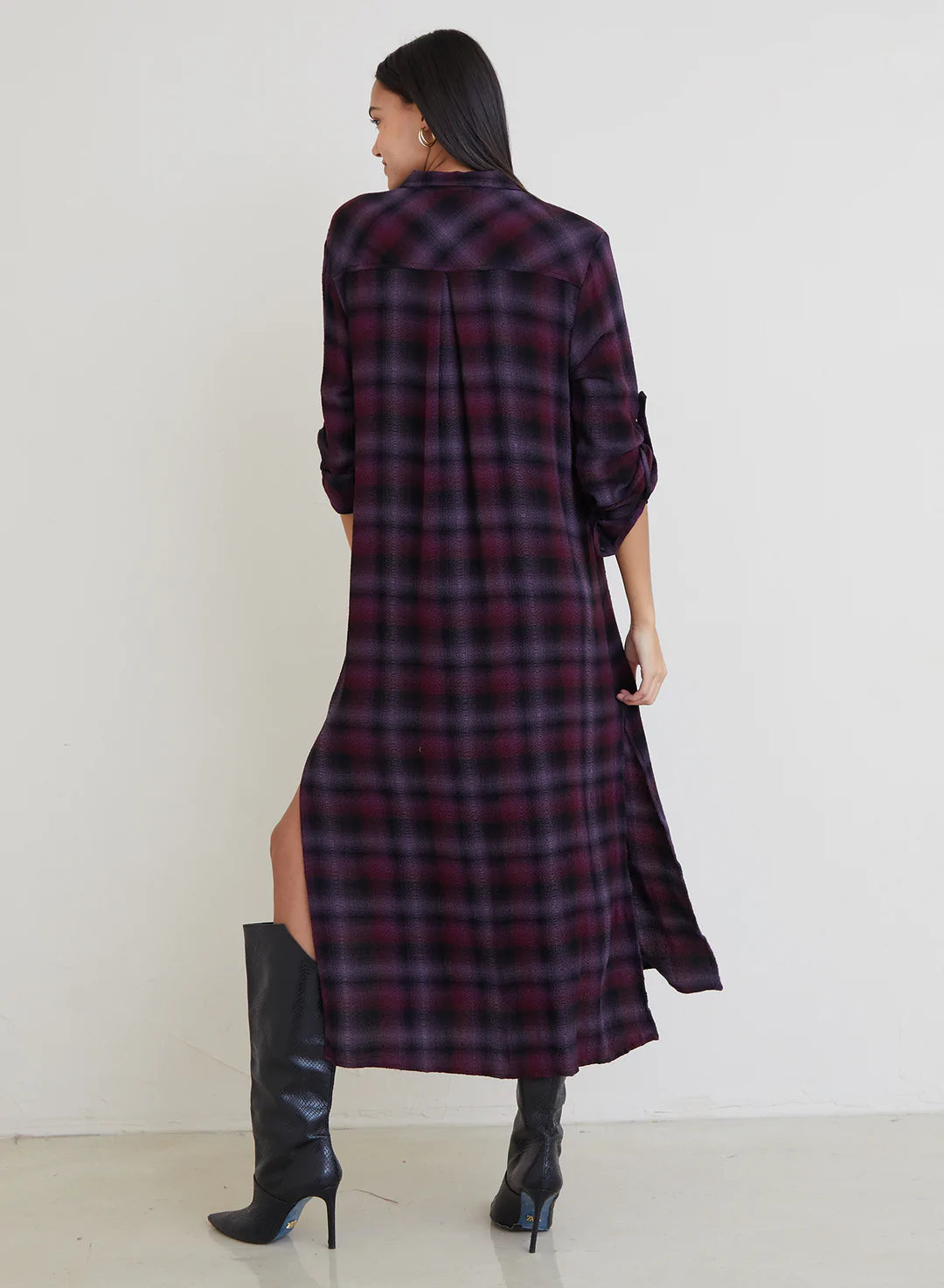 Mayfield Plaid Duster Dress