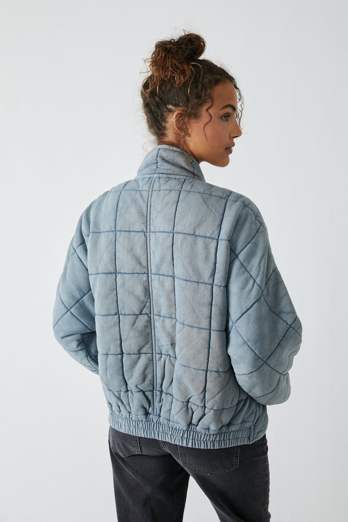 Dolman Quilted Knit Jacket