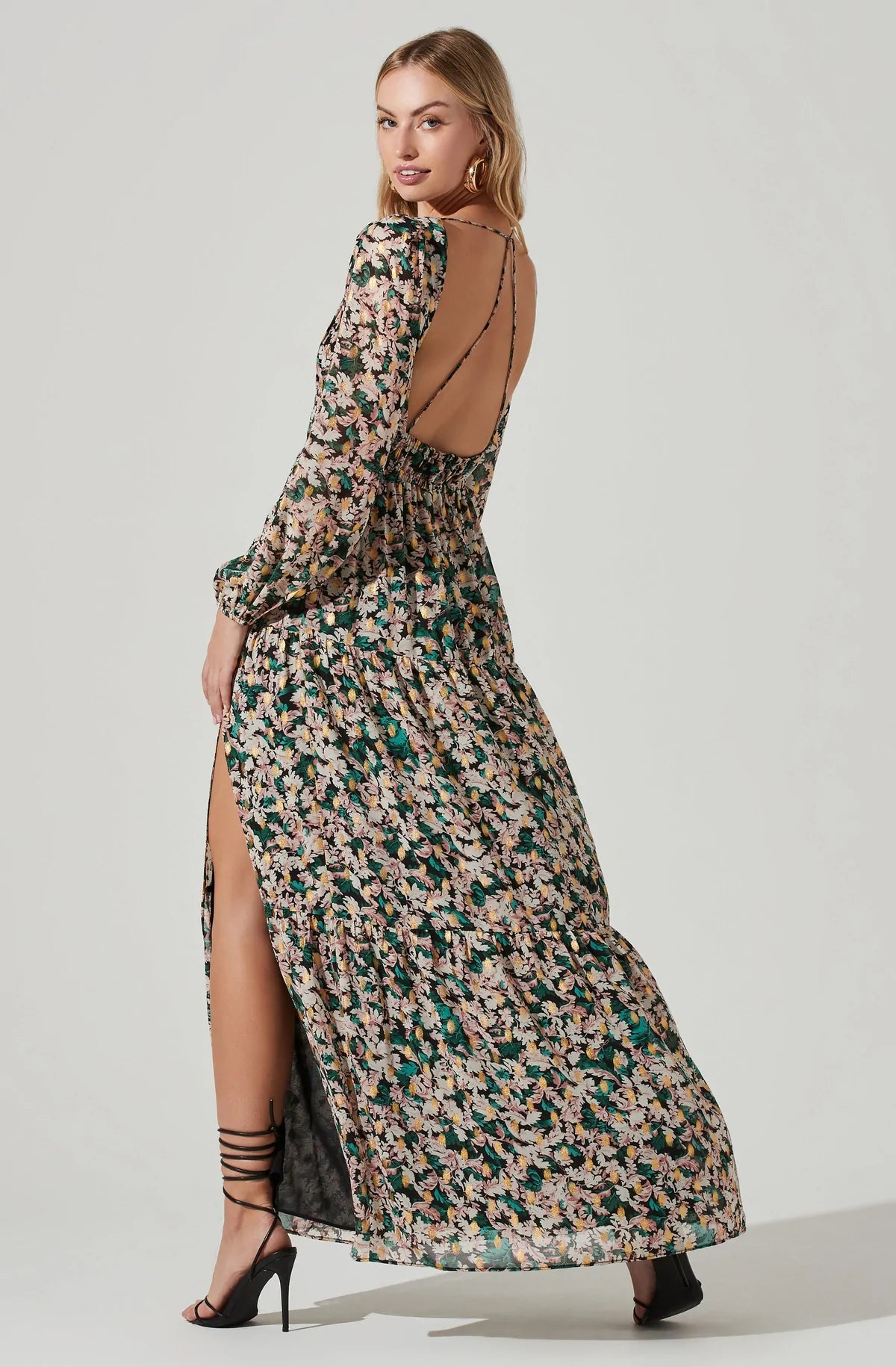 Francesca Open Back Maxi La Tre Clothing Francesca Open Back Maxi La Tre Clothing