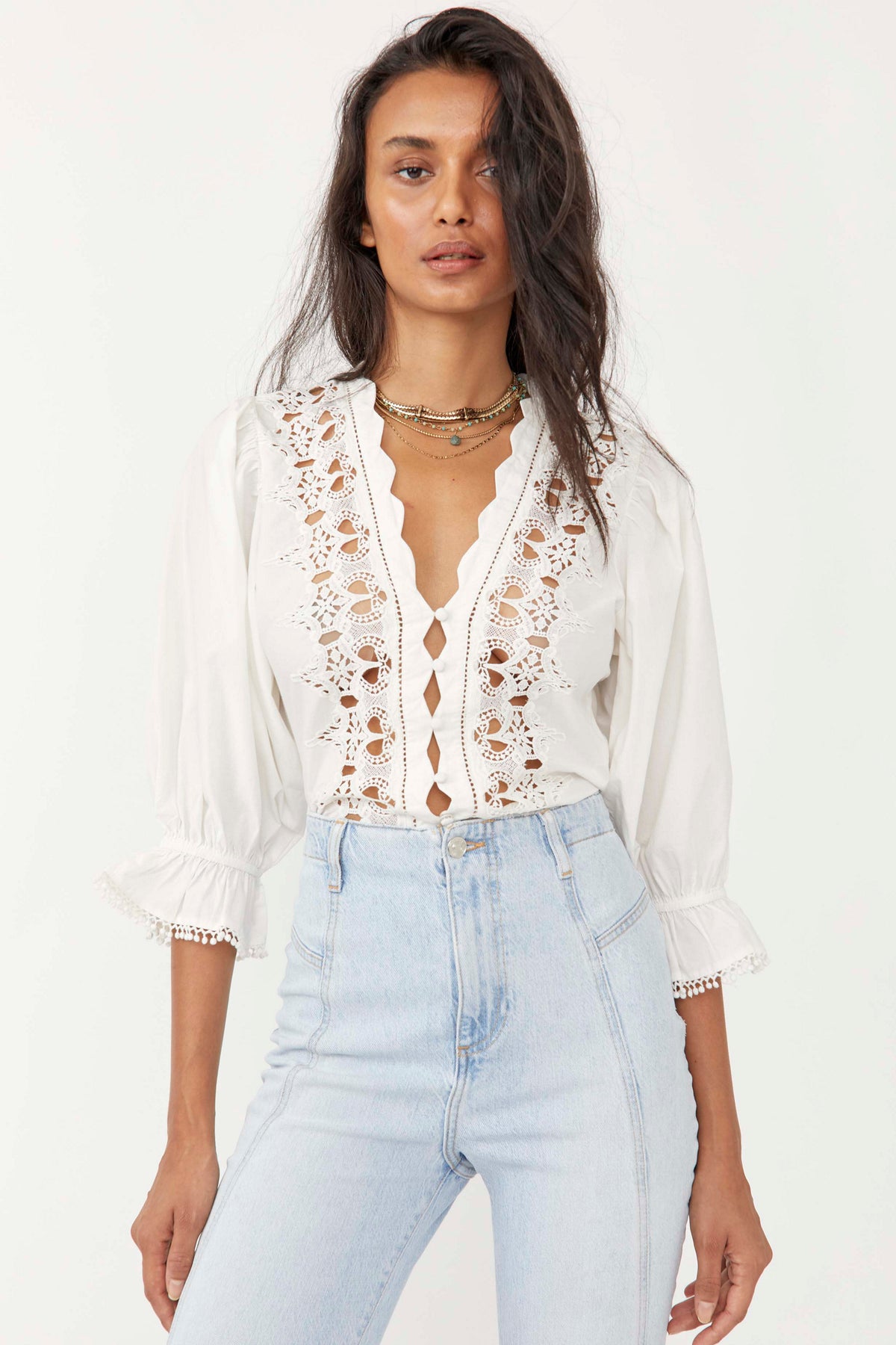 Louella Embroidered Top