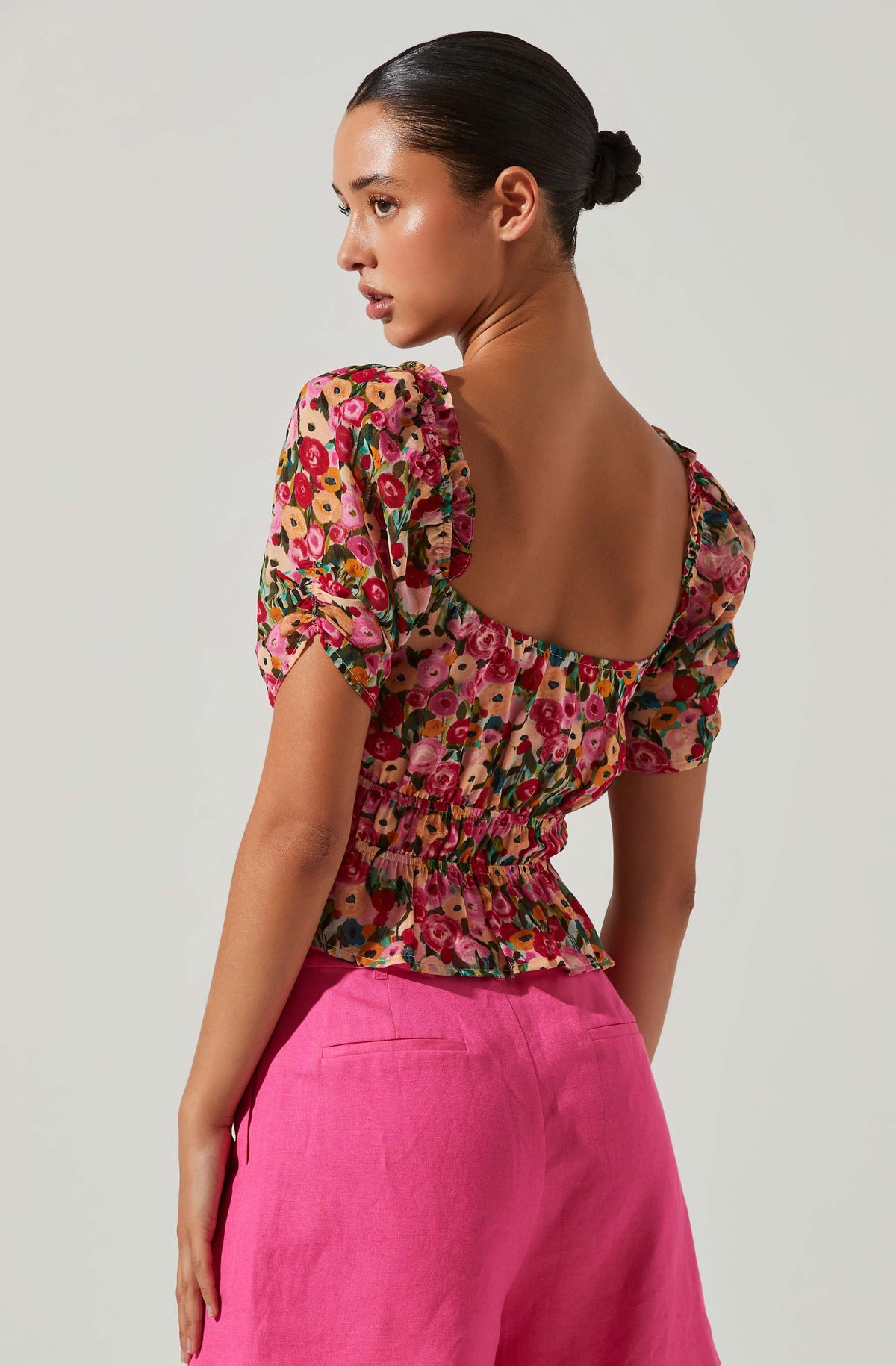 Nayeli Floral Puff Sleeve Top