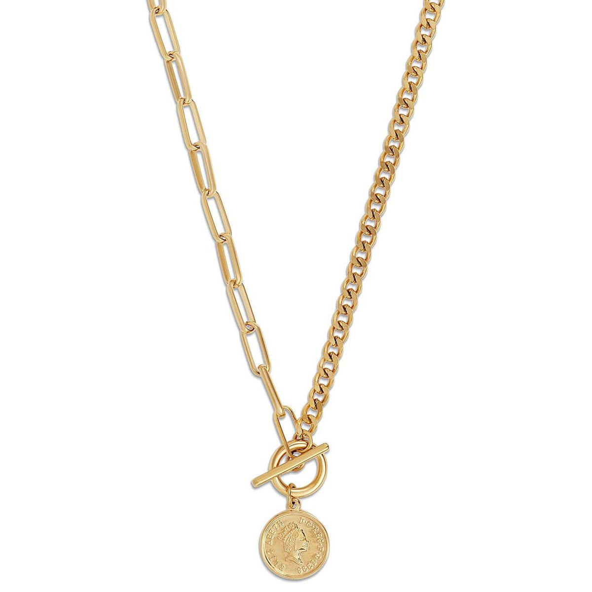 Stacie Toggle Coin Necklace