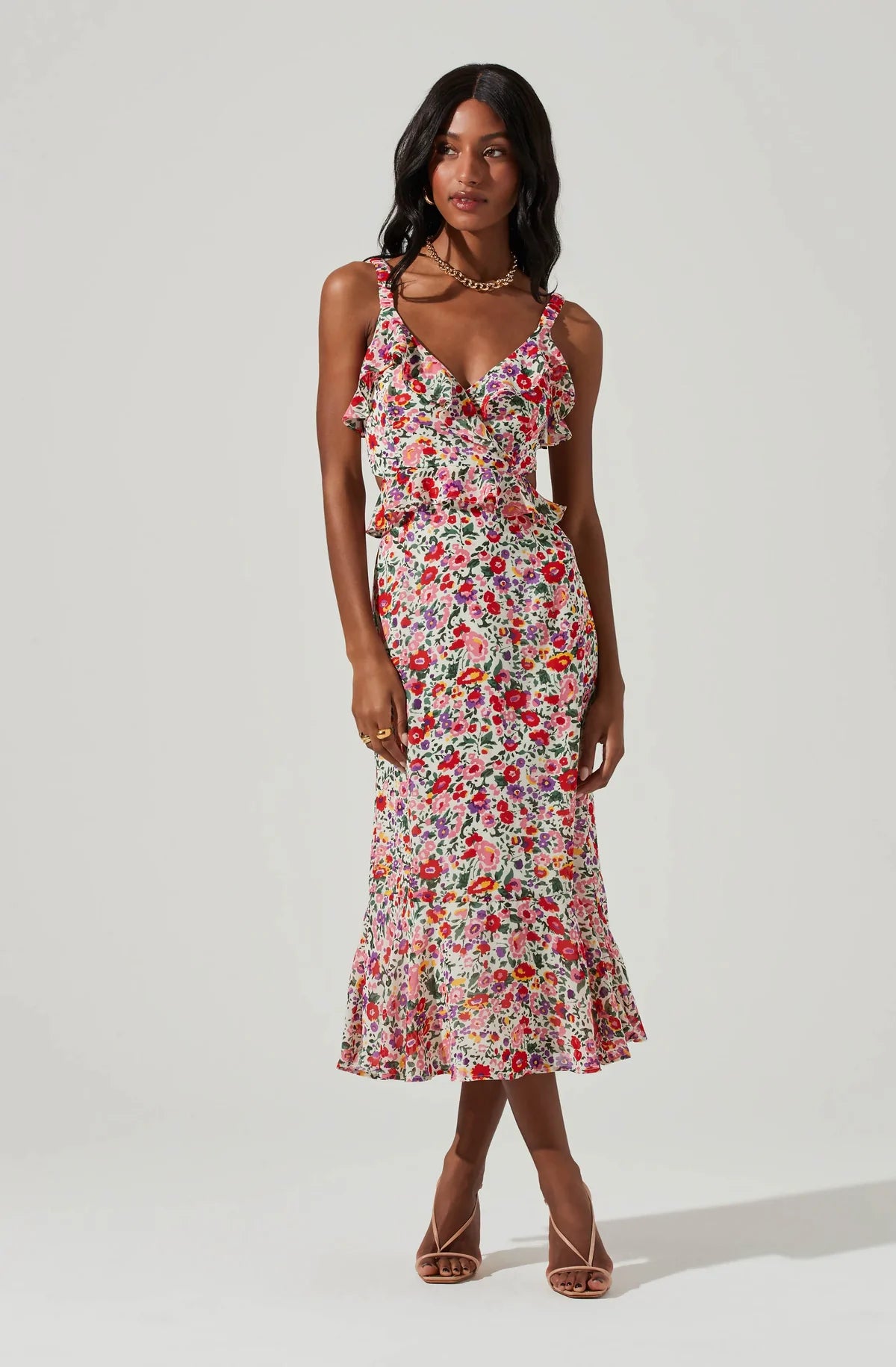 Wildflower Midi Dress La Tre Clothing Wildflower Midi Dress La Tre Clothing